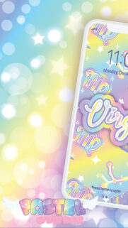 Pastel Aesthetic Virgo Zodiac Sign Constellation and Symbolism Wallpaper