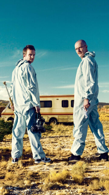 Breaking Bad Jesse and Walter White Mobile Wallpaper