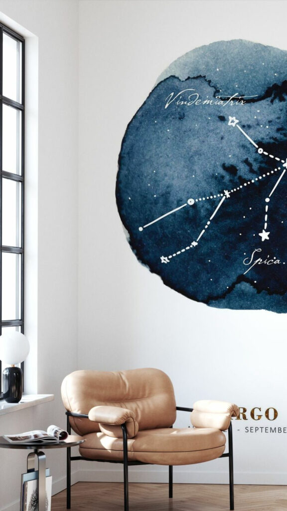Virgo Earth Aesthetic Constellation: Astrology and Zodiac Wisdom Wallpaper