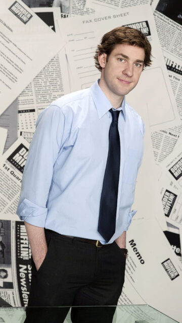 Jim Halpert From The Office Mobile Wallpaper