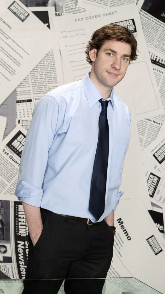 Jim Halpert From The Office Mobile Wallpaper