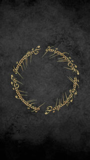 One Ring Inscription Black Texture Mobile Wallpaper