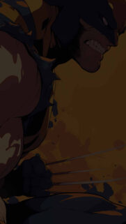 Aggressive Superhero Clawed Warrior 4K Mobile Wallpaper