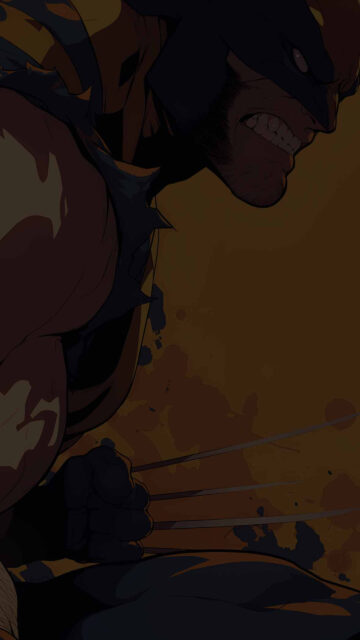 Aggressive Superhero Clawed Warrior 4K Mobile Wallpaper