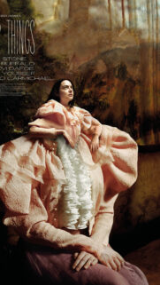 Emma Stone in Surreal Victorian Couture Mobile Wallpaper