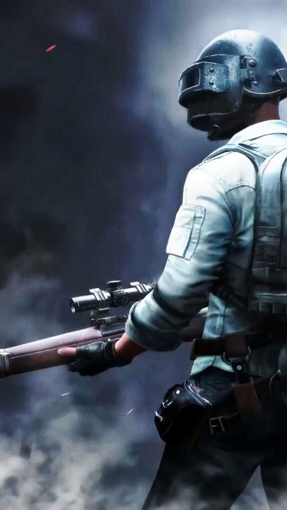 Soldier with Sniper Rifle Tactical Combat Mobile Wallpaper