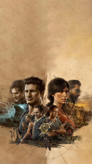 Uncharted and Tomb Raider Crossover Concept Mobile Wallpaper