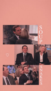 Michael and Holly The Office Aesthetic Mobile Wallpaper