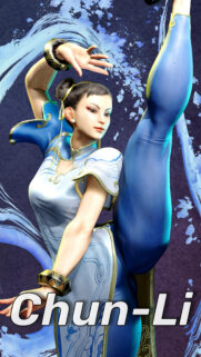 Chun-Li Street Fighter 6 High Kick Mobile Wallpaper