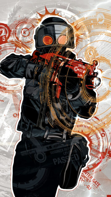 Tactical Counter-Terrorist Digital Art Mobile Wallpaper