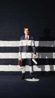 Bob Odenkirk in Suit with Paint Roller Mobile Wallpaper
