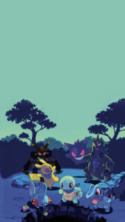 Pokémon Mystery Dungeon Dark Forest Adventure Mobile Wallpaper