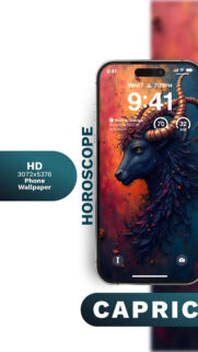 Capricorn Aesthetic Zodiac Wallpaper: Earth Sign Ambition and Strength Wallpaper