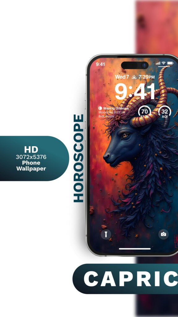 Capricorn Aesthetic Zodiac Wallpaper: Earth Sign Ambition and Strength Wallpaper