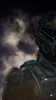 Sci-Fi Soldier Tactical Armor Dark Atmosphere Mobile Wallpaper