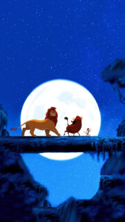 Simba Pumbaa and Timon The Lion King Mobile Wallpaper