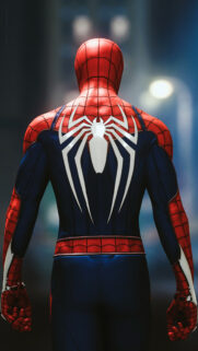 Spider-Man Back View Mobile Wallpaper