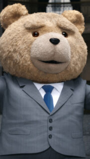 Ted Bear in Business Suit Portrait Mobile Wallpaper