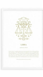 Minimalist Libra Zodiac Sign Aesthetic Art for Desktop and Mobile Wallpaper