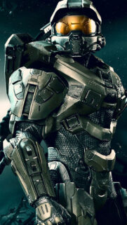 Master Chief Mjolnir Armor Helmet Close-up Mobile Wallpaper