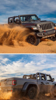Jeep Gladiator Mojave Off-Road Action Mobile Wallpaper