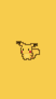 Minimalist Pixel Art Pikachu Mobile Wallpaper