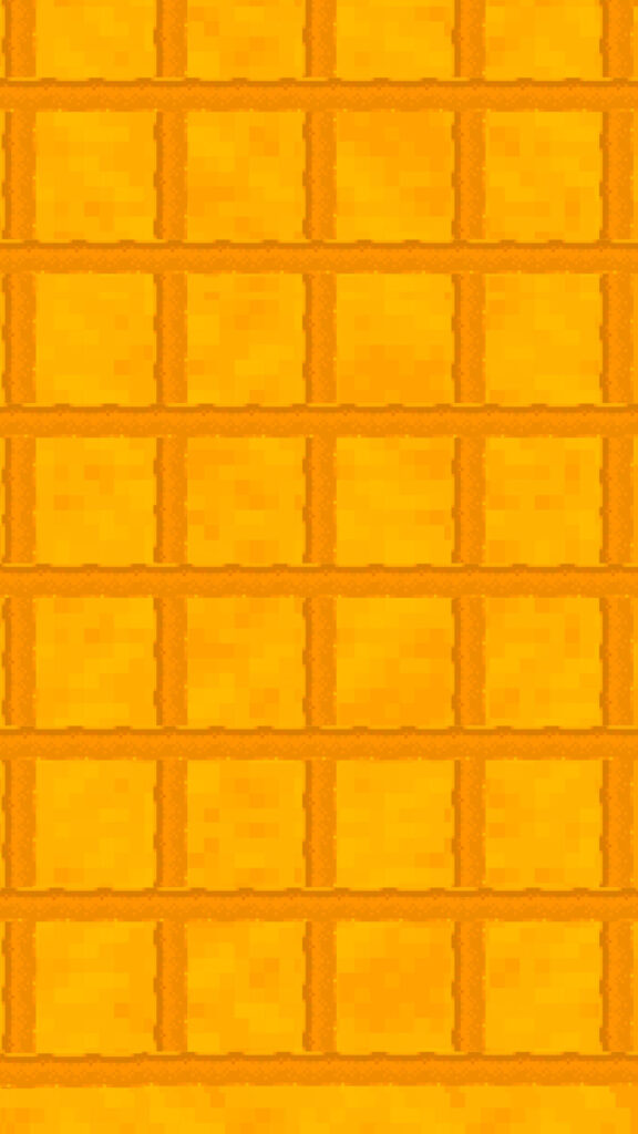 Pixel Art Golden Grid Mobile Wallpaper