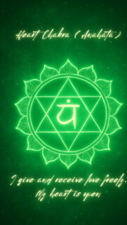 Heart Chakra Anahata Green Energy Symbol Spiritual Healing Wallpaper