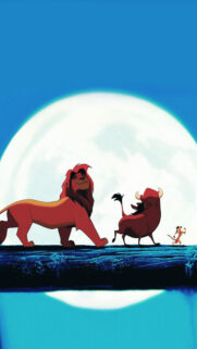 The Lion King Characters Silhouette Mobile Wallpaper