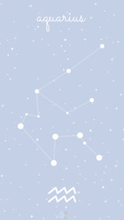 Aquarius Zodiac Constellation Minimalist Celestial Aesthetic Wallpaper