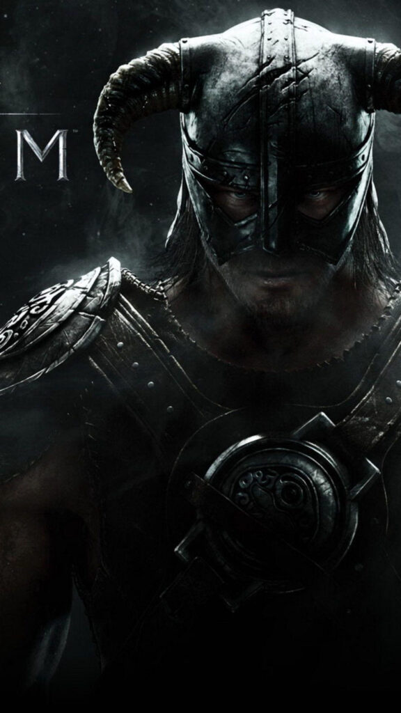 The Elder Scrolls Skyrim Iron Helmet Warrior Mobile Wallpaper