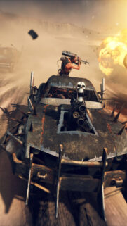Post-Apocalyptic Car Combat Action Mobile Wallpaper