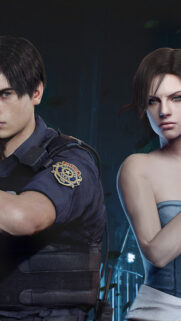 Leon Kennedy and Ada Wong Resident Evil 2 Remake Mobile Wallpaper