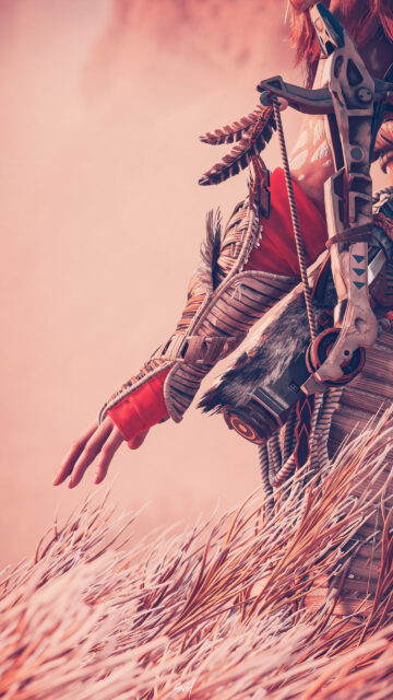Aloy Horizon Character Detail Mobile Wallpaper