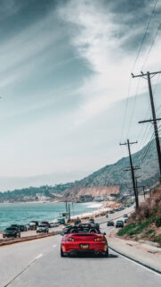 Coastal Drive Luxury Lifestyle and Prosperity Manifestation Wallpaper