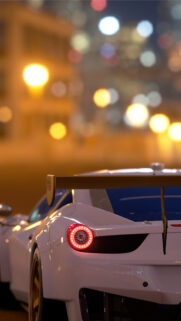 Ferrari 458 GT3 Racing Car Cinematic Mobile Wallpaper