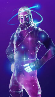 Cosmic Warrior Galaxy Style Mobile Wallpaper