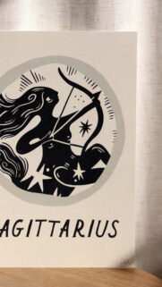 Sagittarius Zodiac Art Aesthetic: Fire Sign Wisdom and Wanderlust Wallpaper