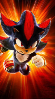 Shadow the Hedgehog High-Octane Action Mobile Wallpaper