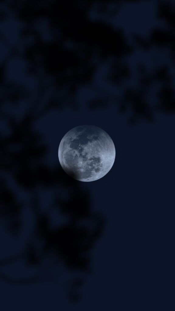 Ethereal Full Moon Spiritual Night Sky Energy Aesthetic Wallpaper