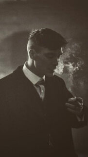 Cillian Murphy Smoking Peak Style Phone Wallpaper
