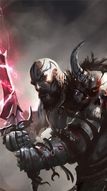 Viking Warrior Fantasy Art Mobile Wallpaper