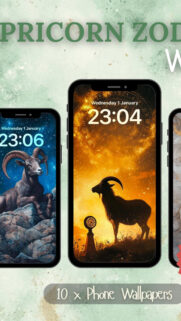 Capricorn Zodiac Aesthetic: Earth Element Astrology Phone Wallpaper