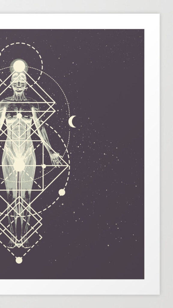 Sacred Geometry Divine Feminine Energy Spiritual Manifestation Wallpaper