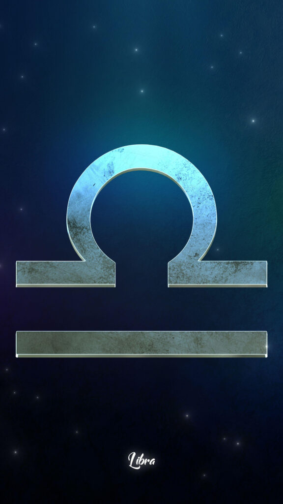 Stunning Libra Zodiac Air Sign Symbol for Harmonious Balance Wallpaper