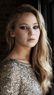 Elegant Jennifer Lawrence Portrait High Resolution Mobile Wallpaper