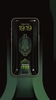 Warframe 1999 Aesthetic Green Minimalist Mobile Wallpaper