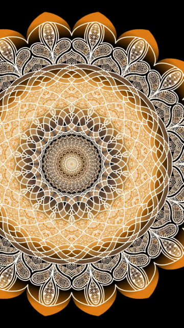 Golden Mandala Sacred Geometry Spiritual Art and Energy Meditation Wallpaper