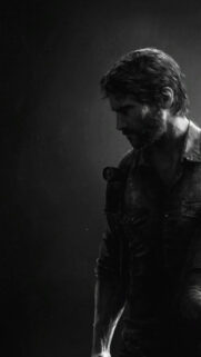 Gritty Survivalist Portrait Monochrome Mobile Wallpaper