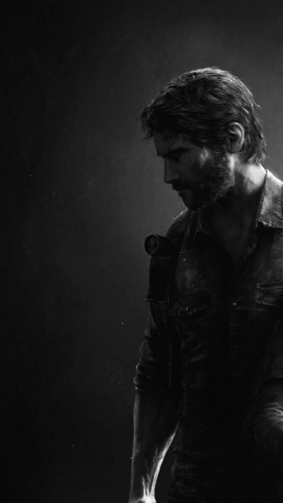 Gritty Survivalist Portrait Monochrome Mobile Wallpaper